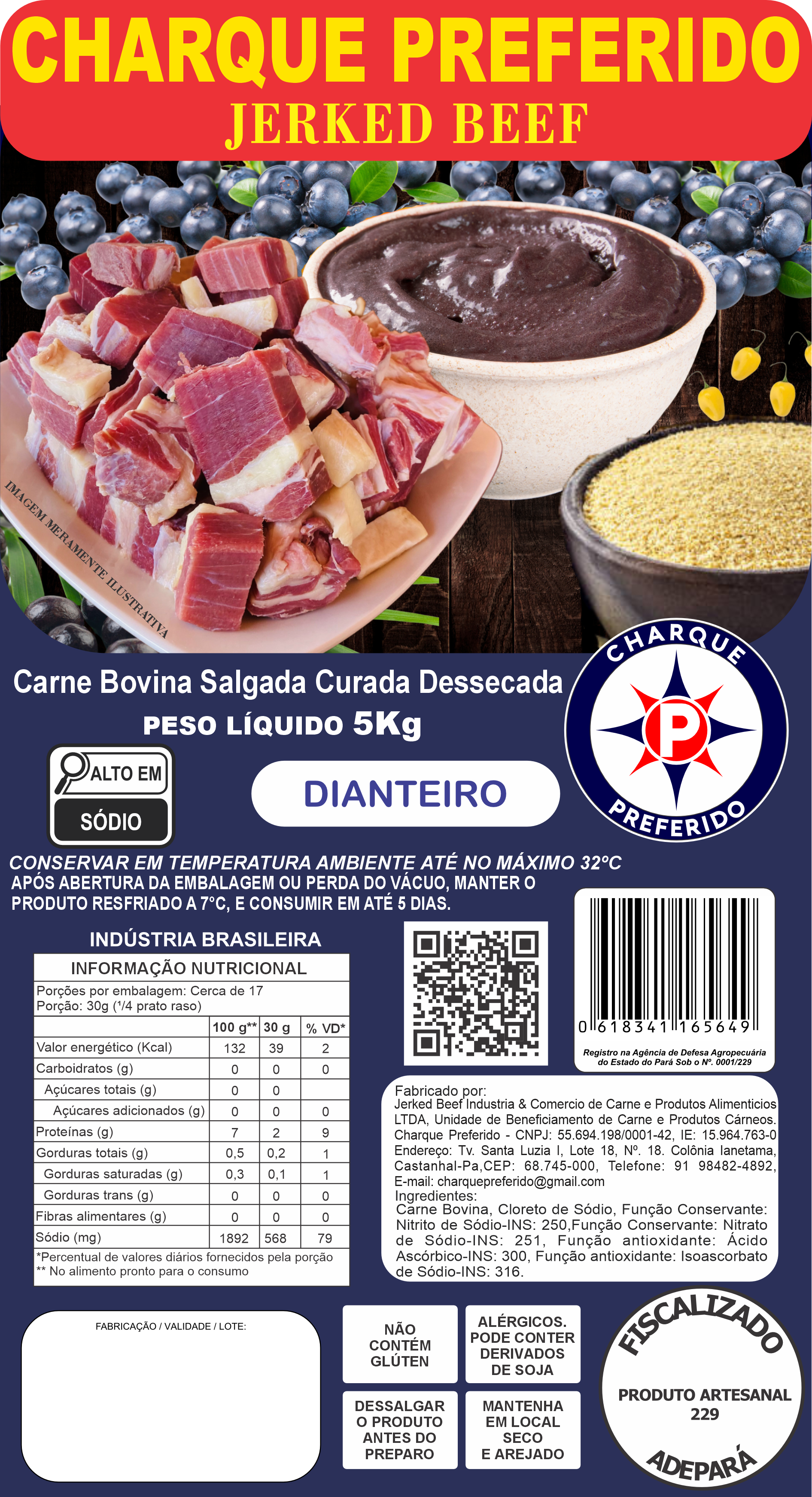 Jerked Beef Dianteiro