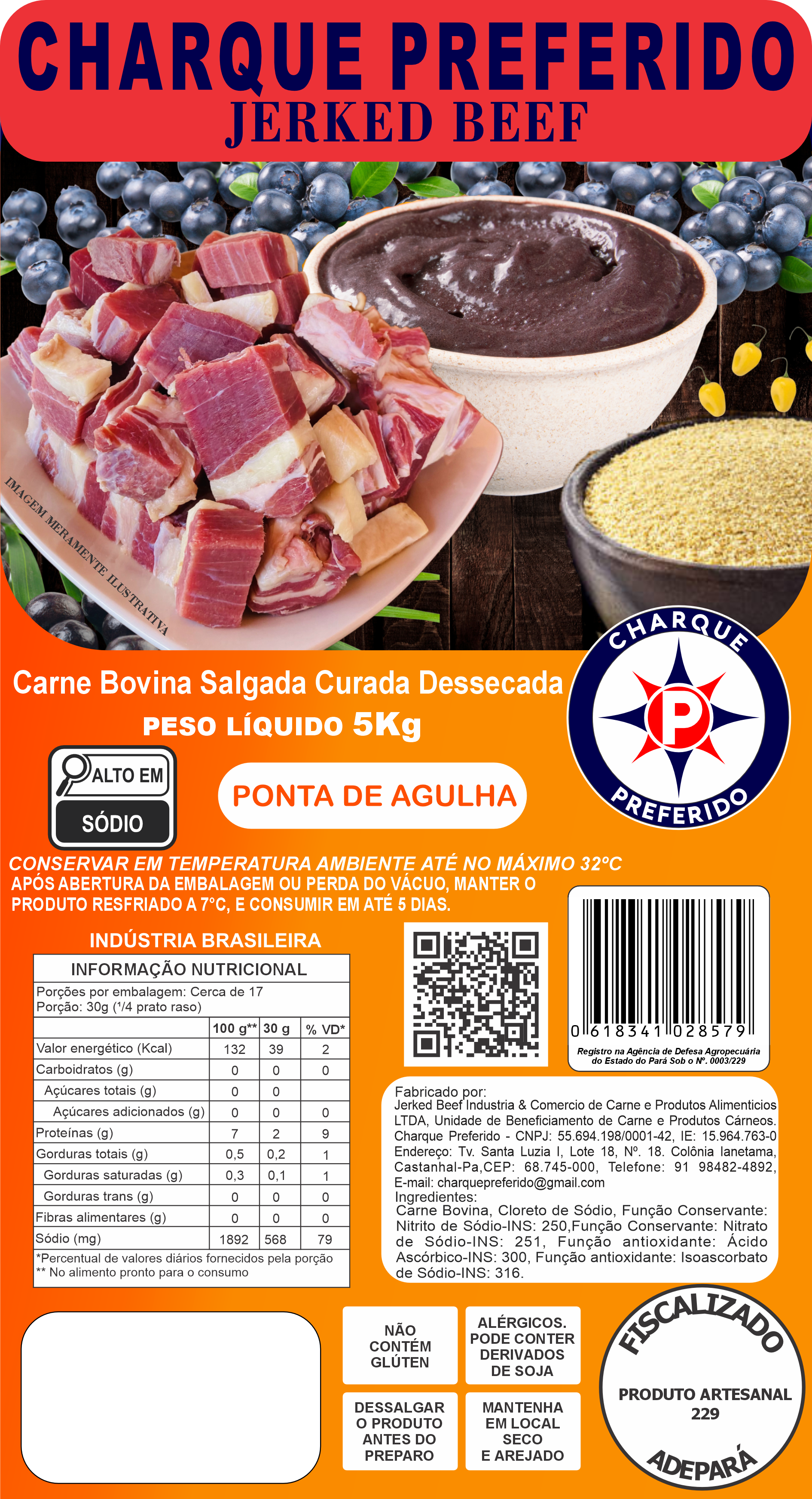 Jerked Beef Ponta de Agulha