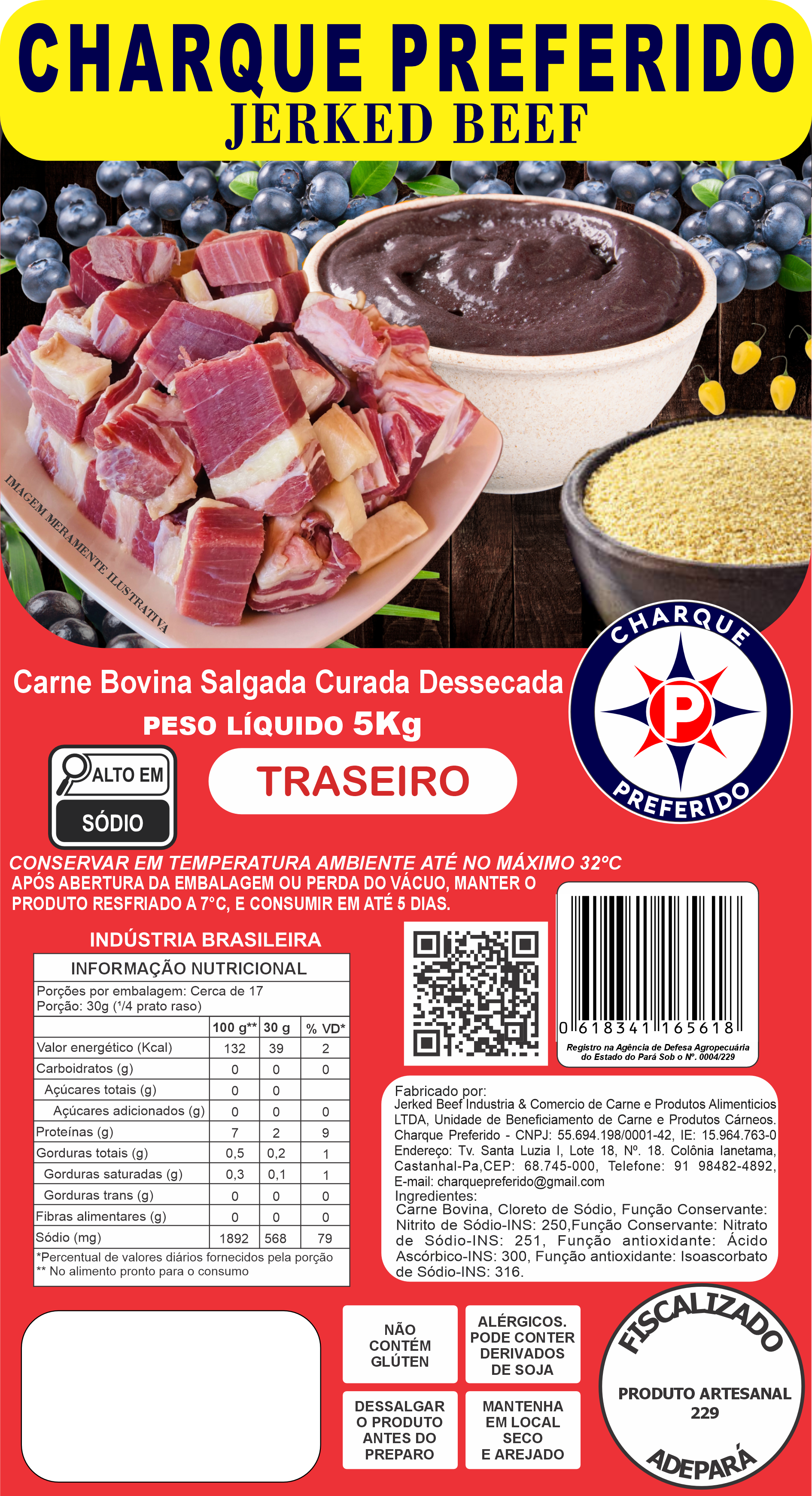 Jerked Beef Traseiro